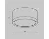 Потолочный светильник Maytoni Technical Hoop C086CL-GX53-SRD-BG