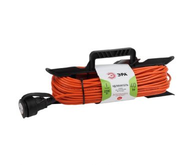 Купить Удлинитель силовой ЭРА UFx-1-2x1.0-40m-IP44 Б0046824 Удлинитель силовой ЭРА UFx-1-2x1.0-40m-IP44 Б0046824
