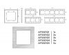 Рамка одноместная Ambrella Volt Platos AF550101