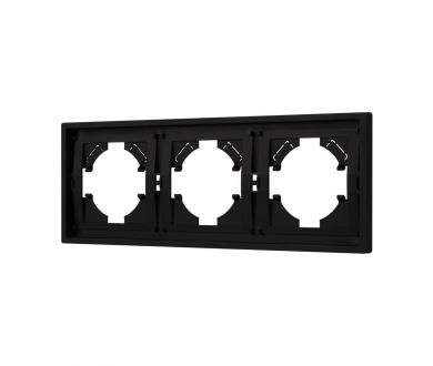 Купить Рамка пластиковая на 3 поста Arlight FRM-TENDO-SFPL-3-BK 054650 Рамка пластиковая на 3 поста Arlight FRM-TENDO-SFPL-3-BK 054650