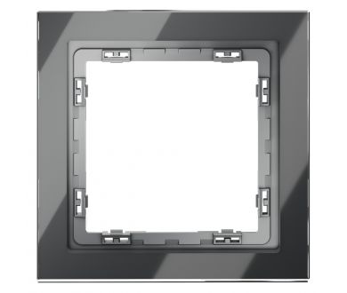 Рамка на 1 пост Voltum S70 VLS110107 (графит, стекло)