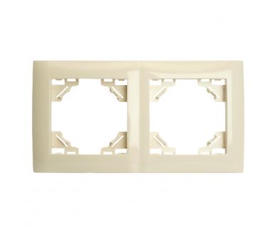 Купить Рамка двухместная Stekker PFR00-9012-02 Эрна Элегант 49667 Рамка двухместная Stekker PFR00-9012-02 Эрна Элегант 49667