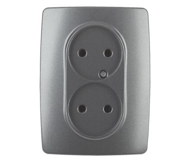 Розетка 2x2P Эра 12-2107-12 Б0031244