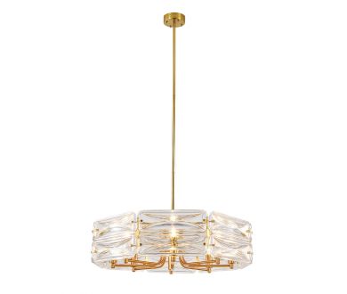 Купить Подвесная люстра Indigo Zaffiro 12046/8P Brass V000499 Подвесная люстра Indigo Zaffiro 12046/8P Brass V000499