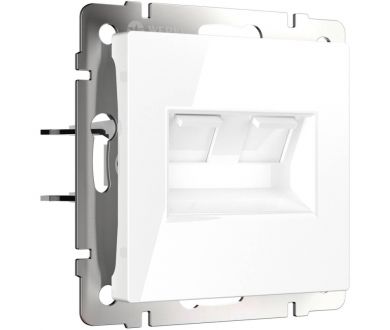 Купить Розетка двойная Ethernet RJ-45 Werkel белый W1181101 4690389155376 Розетка двойная Ethernet RJ-45 Werkel белый W1181101 4690389155376