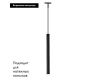 Трековый магнитный светильник Arlight MAG-MICROCOSM-SPOT-HANG-R18-L500-3W Warm3000 (BK, 24 deg, 24V) 043269