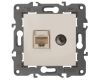 Розетка RJ45+TV Эра 14-3110-02 Б0034315