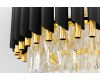 Подвесная люстра Lumina Deco Funneli LDP 6003-550 BK+F.GD