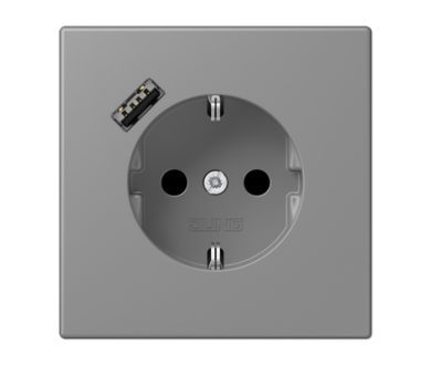 Купить Розетка 2K+З USB Typ A Jung LC1520-18A203 Розетка 2K+З USB Typ A Jung LC1520-18A203