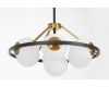 Подвесная люстра Lumina Deco Donzano LDP 8034-7 BK+WT