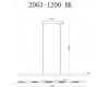 Подвесная люстра iLedex Vision 2063-1200 BK