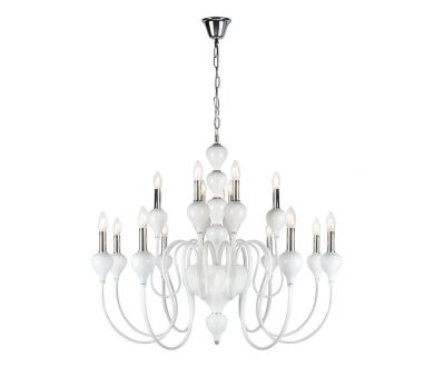 Купить Подвесная люстра iLamp Lady 88003-10+5 WH Подвесная люстра iLamp Lady 88003-10+5 WH