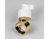 Трековый трехфазный светильник Arlight SP-PLURIO-TRACK-4TR-R77-9W Day4000 (WH-BRS, 36 deg, 230V) (IP20 Металл) 038100