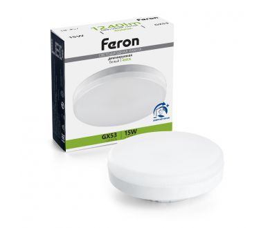 Купить Светодиодная диммируемая лампа Feron LB-457 GX53 15W 4000K 51068 Светодиодная диммируемая лампа Feron LB-457 GX53 15W 4000K 51068