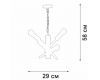 Подвесная люстра Vitaluce V3009-1/4