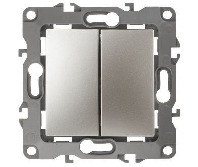 Купить Выключатель двухклавишный ЭРА 12 10AX 250V 12-1104-04 Б0014648 Выключатель двухклавишный ЭРА 12 10AX 250V 12-1104-04 Б0014648