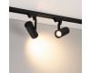 Трековый трехфазный светильник Arlight LGD-URANUS-4TR-R75-18W/25W Warm3500-MIX (BK, 20-50 deg, side holder, 230V) (IP20 Металл) 055807