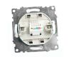 Розетка компьютерная 1-местная RJ-45 Stekker Катрин GLS00-7107-04 49023