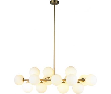 Купить Люстра на штанге iLamp Golden 8516P/L BR-WH Люстра на штанге iLamp Golden 8516P/L BR-WH