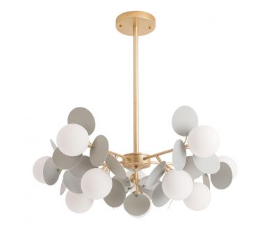 Купить Люстра на штанге Arte Lamp Peacock A1369SP-10GY Люстра на штанге Arte Lamp Peacock A1369SP-10GY