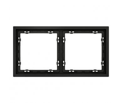 Рамка на 2 поста Voltum S70 VLS100208 (черный матовый)