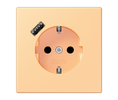 Купить Розетка 2K+З USB Typ A Jung LC1520-18A258 Розетка 2K+З USB Typ A Jung LC1520-18A258