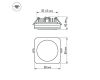 Встраиваемый светильник Arlight LTD-80x80SOL-5W Warm White 3000K 016962