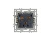 Механизм розетки влагозащищенный Arlight SCT-MCP-PL-BK (250V, 16A) 043746