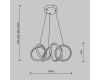 Подвесная люстра Maytoni Curve MOD241PL-L60BSK