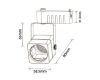 Трековый однофазный светильник Horoz Rabat 115-002-0001 HRZ33002825
