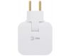 Разветвитель электрический Эра SPF-2-FL-USB поворотный на 2 розетки + 2USB 10А белый Б0069089