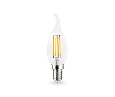 Купить Филаментная светодиодная лампа Ambrella Light Bulbing E14 11W 4000K свеча на ветру 351124 Филаментная светодиодная лампа Ambrella Light Bulbing E14 11W 4000K свеча на ветру 351124