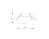 Чаша потолочная встраиваемая Arlight SPX-CANOPY-R60-C6.5 (WH) 046007
