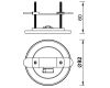 Основание потолочное утопленное 1L Mantra Modular Light Florones 9361