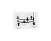 Подвесная люстра Lumina Deco Ceredo LDP 6034-6 RND BK