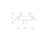 Чаша потолочная встраиваемая Arlight SPX-CANOPY-R90-C4 (WH) 046006