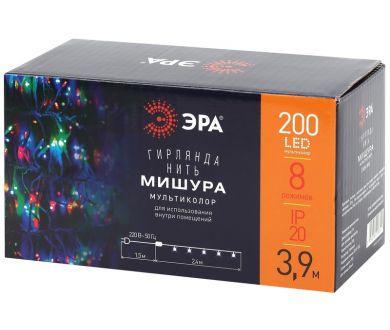 Купить Гирлянда мишура 220V мультиколор ЭРА ENIN - WM Б0047972 Гирлянда мишура 220V мультиколор ЭРА ENIN - WM Б0047972