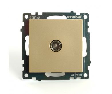 Купить Розетка телевизионная 1-местная Stekker Катрин GLS00-7108-08 49228 Розетка телевизионная 1-местная Stekker Катрин GLS00-7108-08 49228