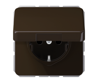 Купить Розетка штепсельная Schuko Jung CD1520BFKIKLBR Розетка штепсельная Schuko Jung CD1520BFKIKLBR