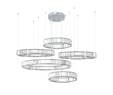 Купить Подвесная люстра Loft IT Crystal ring 10135/5 Chrome Подвесная люстра Loft IT Crystal ring 10135/5 Chrome
