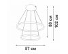 Подвесной светильник Vitaluce V2691DT-0/2S