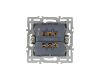 Механизм выключателя одноклавишный перекрестный  Arlight SWT-MKX1-PL-WH (250V, 16A) 043718
