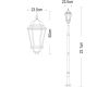 Садово-парковый светильник Arte Lamp Genova A1207PA-1BN