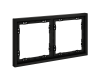 Рамка на 2 поста Voltum S70 VLS100208 (черный матовый)