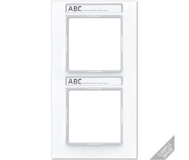 Купить Рамка четырехместная с полем для надписи Jung AC584BFNAWW Рамка четырехместная с полем для надписи Jung AC584BFNAWW