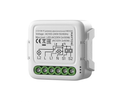Купить Wi-Fi диммер двухканальный Maytoni MD006 Wi-Fi диммер двухканальный Maytoni MD006