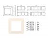 Рамка пятиместная Ambrella Volt Line AF110335