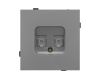 Механизм компьютерной розетки двойной Arlight SCT-TENDO-MPC2-PL-GR (RJ-45, CAT6) 054102