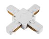 Трековый однофазный X-образный соединитель AM Group AM178 WH