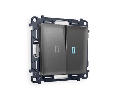 Купить Комплект механизма 2-кл проходного выключателя с подсветкой Ambrella Volt Alfa MA654040 Комплект механизма 2-кл проходного выключателя с подсветкой Ambrella Volt Alfa MA654040
